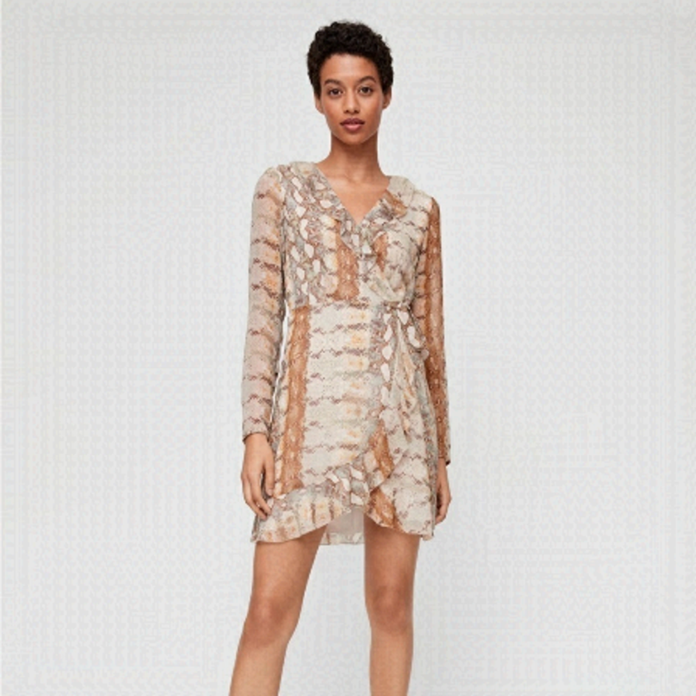 Aritzia Wilfred Louise Ruffle Dress